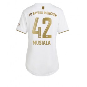 Damen Fußballbekleidung Bayern Munich Jamal Musiala #42 Auswärtstrikot 2022-23 Kurzarm